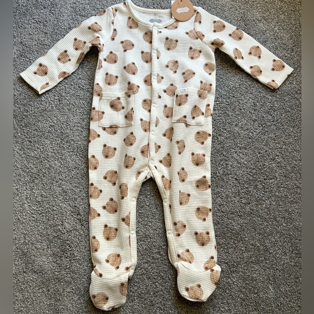 Mudpie Bear Print One Piece